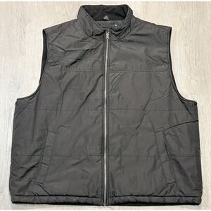 St John's Bay Soft Shell Vest Women 2XL Black Full Zip Sherpa Lined Comfort